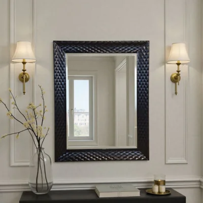 Dunelm Yearn Diamont Framed Bevelled Rectangle Wall Mirror
