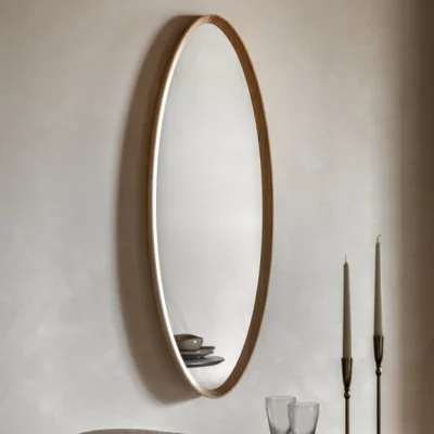 Dunelm Cedar and Sage Haven Elipse Wall Mirror