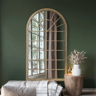 Dunelm Somerley Extra Large Country Arch Mirror Natural
