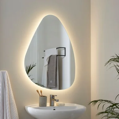 Dunelm Raindrop Light Up Wall Mirror