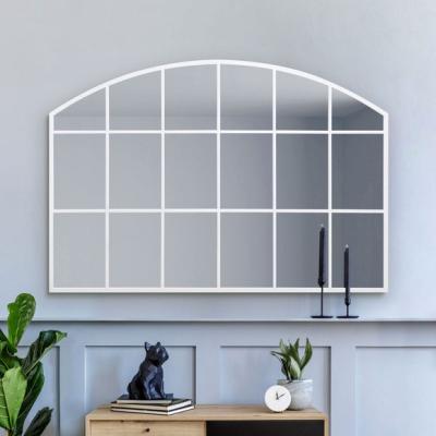 Dunelm Arcus Arched Window Wide Overmantel Wall Mirror
