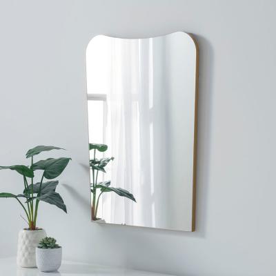 Dunelm Yearn Curved Wall Mirror Gold