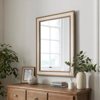 Dunelm Olney Wooden Rectangle Wall Mirror