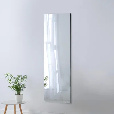 Dunelm Yearn Seamless Rectangle Narrow Wall Mirror Black