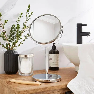 Dunelm Round Freestanding Pedestal Mirror