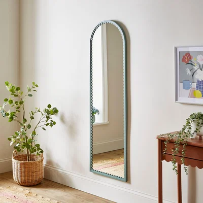 Dunelm Remi Arched Scalloped Full Length Leaner Mirror
