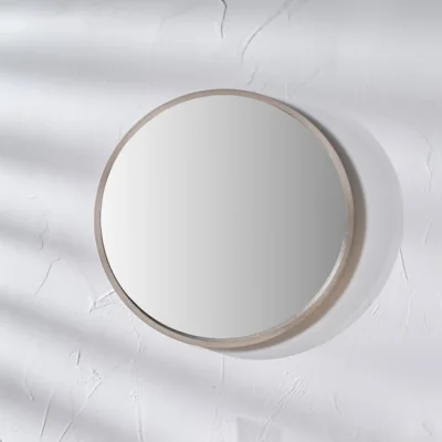 Dunelm Wood Round Mirror Natural