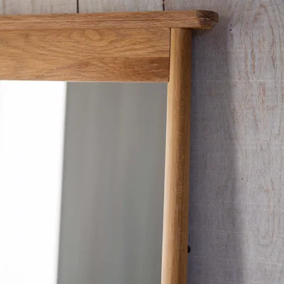 Dunelm Waverly Cheval Rectangle Full Length Leaner Mirror Natural