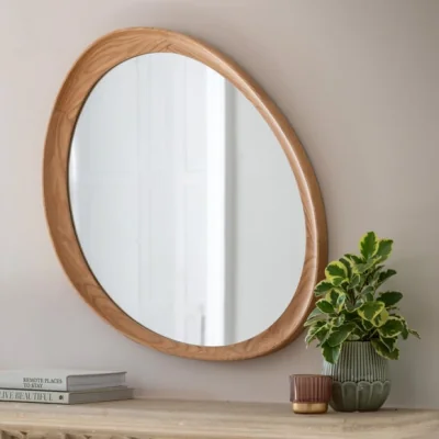 Dunelm Cedar and Sage Nordica Pebble Wall Mirror