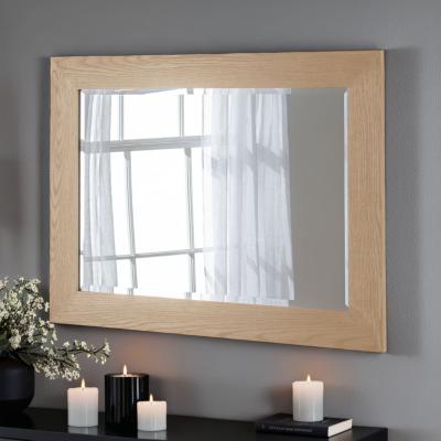 Dunelm Yearn Rectangle Oak Effect Wall Mirror Natural