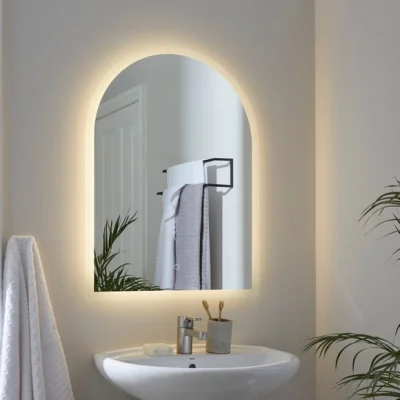 Dunelm Arched Light Up Wall Mirror