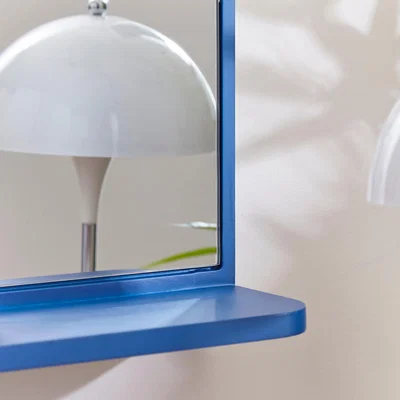 Dunelm Arched Wall Mirror with Shelf Blue