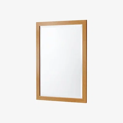 Dunelm Yearn Simple Oak Effect Bevelled Wall Mirror