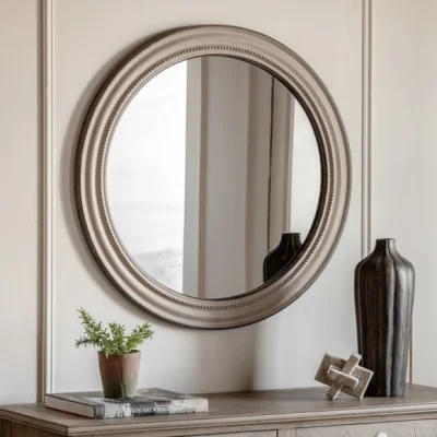 Dunelm Cedar and Sage Harbour Round Wall Mirror