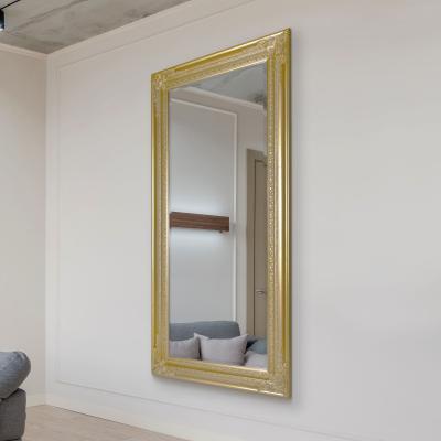 Dunelm Caspian Vintage Elegant Rectangle Full Length Wall Mirror Gold