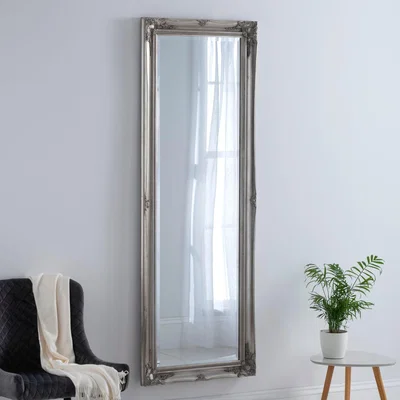 Dunelm Yearn French Rectangle Full Length Wall Mirror Silver