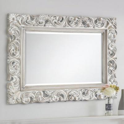 Dunelm Baroque Distressed Rectangle Wall Mirror