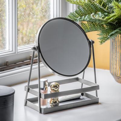 Dunelm Jonah Dressing Table Mirror with Tray Silver