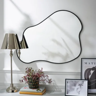 Dunelm Pond Mirror, 50cm x 70cm Black