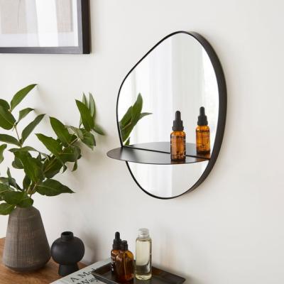 Dunelm Pebble Mirror with Shelf