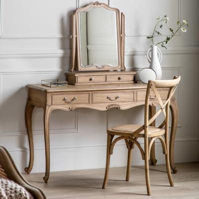 Dunelm Stoke Weathered Dressing Table Mirror Natural