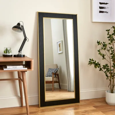 Dunelm Georgi Leaner Mirror Black