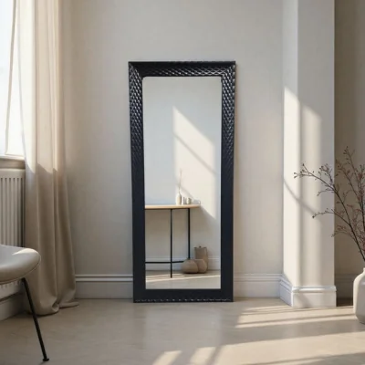 Dunelm Yearn Diamont Framed Bevelled Full Length Wall Mirror
