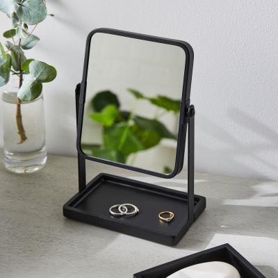 Dunelm Freestanding Square Dressing Table Mirror with Tray