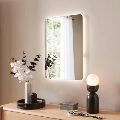 Dunelm Rectangle Light Up Wall Mirror