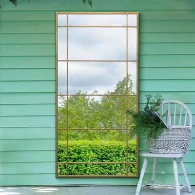 Dunelm Tabula Window Rectangle Indoor Outdoor Full Length Wall Mirror