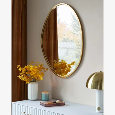 Danetti Channing Medium Wall Mirror Gold