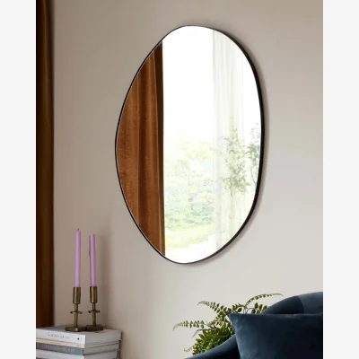 Danetti Caspian Medium Wall Mirror Black