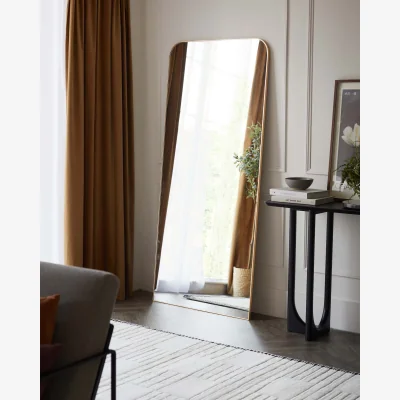 Danetti Rorik Large Full Length Leaner Mirror Gold