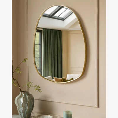 Danetti Channing gold pebble wall mirror