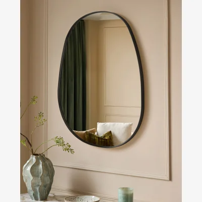 Danetti Caspian black pond wall mirror