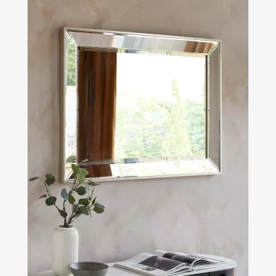 Danetti Regency Large Wall Mirror Antique Silver