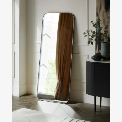 Danetti Halden Large Full Length Wall Mirror Black