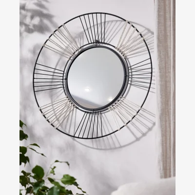 Dibor Sola Sunbeam Metal Wall Mirror