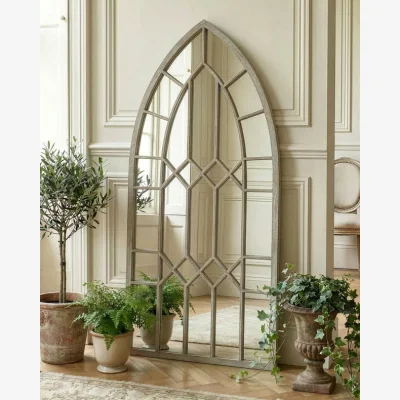 Dibor Cathedral Arched Panel Wall Mirror