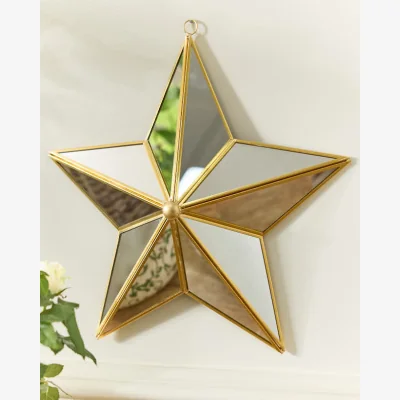 Dibor Gold Star Wall Mirror