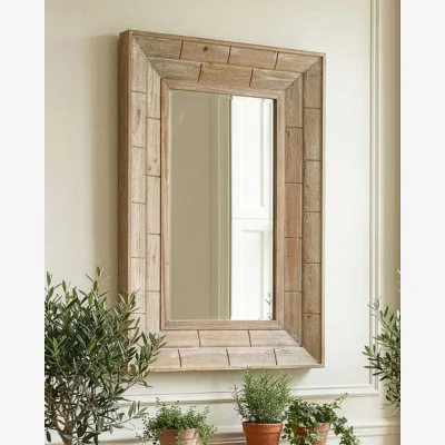 Dibor Portrait Wooden Framed Wall Mirror