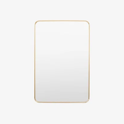Furniture Village Heston Rectangular Mirror - Gold