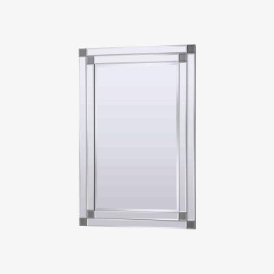 Furniture Village Grey Corner Detail Rectangle Mirror
