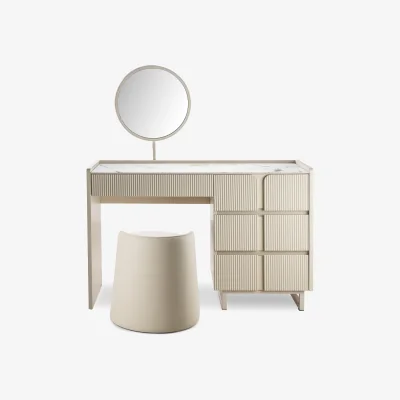 Furniture Village Avorio Dressing Table, Mirror and Dressing Table Stool