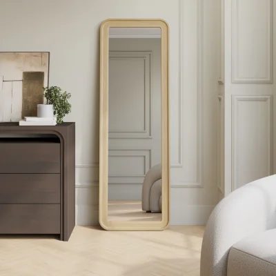 Furniture123 Light Wood Freestanding Full-Length Mirror - Jude