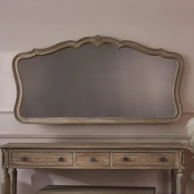 French Bedroom Clair de Lune Overmantel Wall Mirror