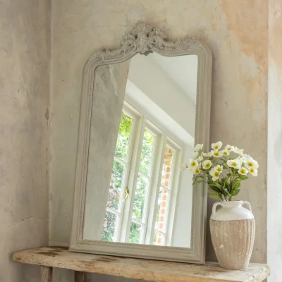 French Bedroom Antique Avenue Carved Wall Mirror