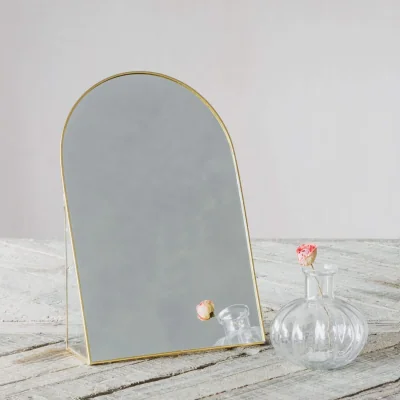 Graham & Green Gold Arch Table Mirror