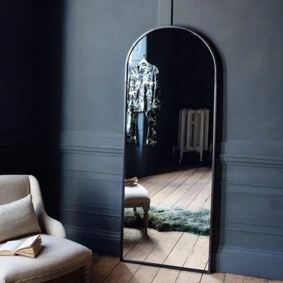 Graham & Green Graham and Green Black Arched Mirror