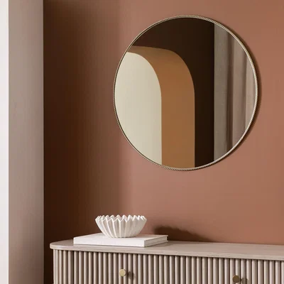 Habitat Habitat Gold Rope Twist Round Wall Mirror - 60x60cm